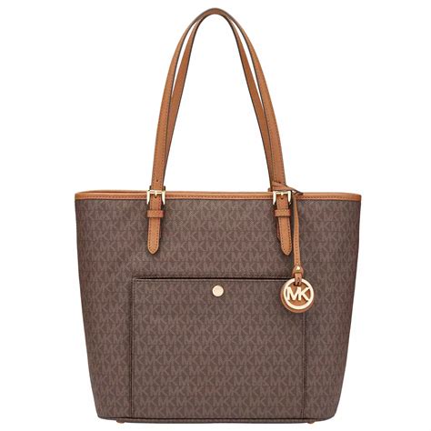 michael kors jet set item md snap pocket tote vanilla|michael kors armband.